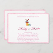 ピンクが本の虫を呼ぶ エンクロージャーカード (正面/裏面)