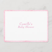 ピンクが本の虫を呼ぶ エンクロージャーカード (裏面)