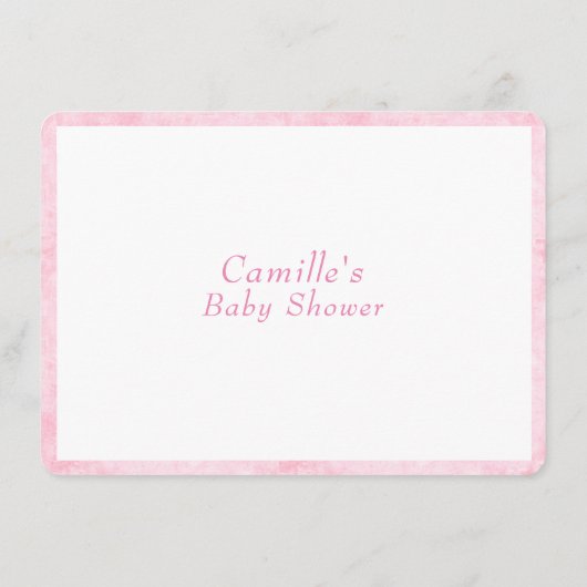 ピンクが本の虫を呼ぶ エンクロージャーカード (裏面)