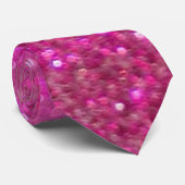 ピンクきらきら光る色、光沢ときらめくし ネクタイ (ロール)
