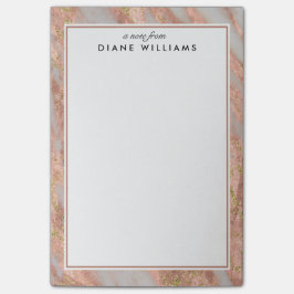 ピンクきらめくの大理石抽象芸術パターン ポストイット