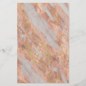 ピンクきらめくの大理石抽象芸術メイクアップアーティスト チラシ (裏面)