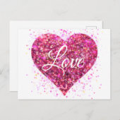 ピンクきらめくの続編、ラブグラフィティバレンタイン ポストカード (正面/裏面)