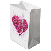 ピンクきらめくの続編、ラブグラフィティバレンタイン ミディアムペーパーバッグ (裏面アングル)