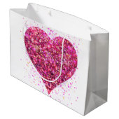 ピンクきらめくの続編、ラブグラフィティバレンタイン ラージペーパーバッグ (裏面アングル)