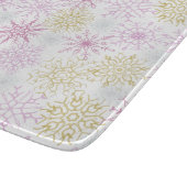 ピンクきらめくの雪 カッティングボード (角)