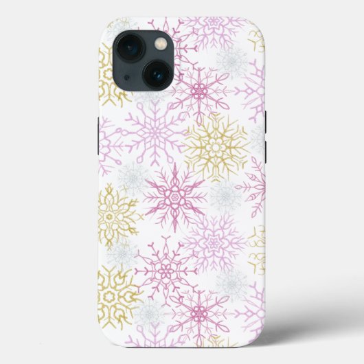 ピンクきらめくの雪 Case-Mate iPhoneケース (裏面)