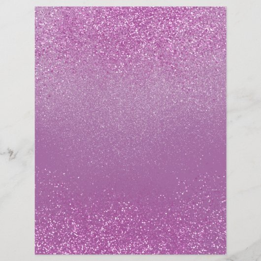 ピンクきらめくグリッターダストスクラップブック紙 (正面)