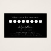 ピンクきらめくグリッターロイヤリティカード (裏面)