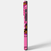 ピンクきらめくグリッター、オレンジピンク Case-Mate iPhoneケース (裏面 / 左)