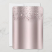 ピンクきらめくフラッタバタフライキンセアニラパーティー 招待状 (裏面)