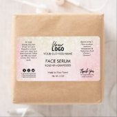 ピンクきらめく顔血清 ラベル (インサイチュ)