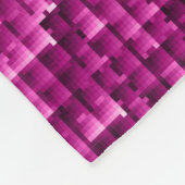 ピンクきらめく、シルバー、ブラック・シークイン フリースブランケット (角)