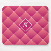 ピンクきらめく&パープルモノグラムの房 マウスパッド (正面)