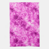 ピンクくしゃくしゃしたテクスチャ キッチンタオル (縦)