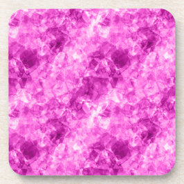 ピンクくしゃくしゃしたテクスチャ コースター