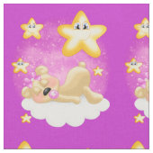 ピンクくま ファブリック (クローズアップ)