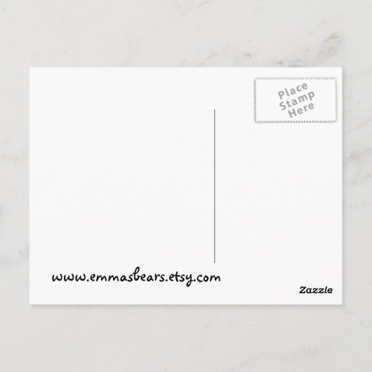 ピンクくま ポストカード (裏面)