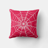ピンクくもの巣 クッション (裏面)