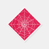 ピンクくもの巣 スタンダードカクテルナプキン (角)