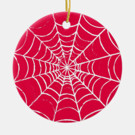 ピンクくもの巣 セラミックオーナメント