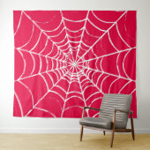 ピンクくもの巣 タペストリー (インサイチュ(横))