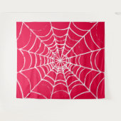 ピンクくもの巣 タペストリー (正面(横))