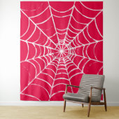 ピンクくもの巣 タペストリー (インサイチュ)