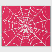 ピンクくもの巣 ラッピングペーパー (フラット)