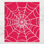 ピンクくもの巣 ワインラベル (シングルラベル)