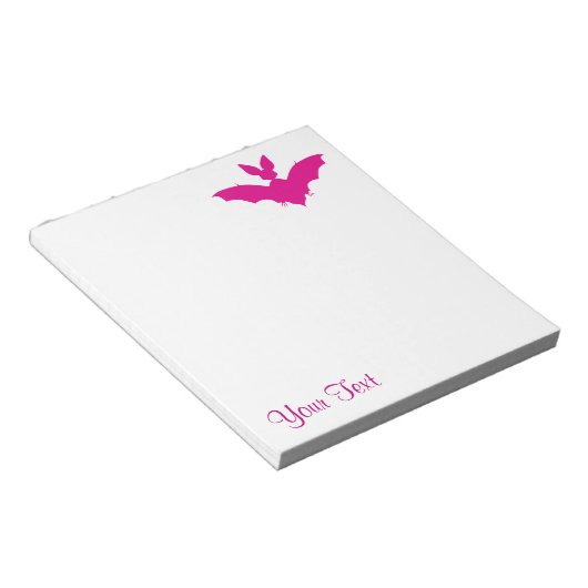 ピンクこうもり ノートパッド (アングル)