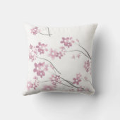 ピンクこけし人形の枕 – 白い背景 クッション (裏面)