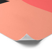 ピンクこけし日本の人形 ポスター (角)