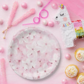 ピンクさくらんぼの木の花 ペーパープレート (パーティー)