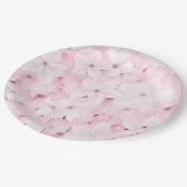 ピンクさくらんぼの木の花 ペーパープレート (アングル)