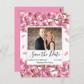 ピンクさくらんぼの花々がデートを救う ポストカード (正面/裏面)