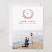 ピンクさくらんぼの花のフローラ画像の保存日付 セーブザデート (正面)