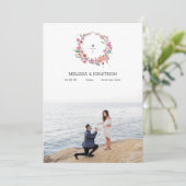 ピンクさくらんぼの花のフローラ画像の保存日付 セーブザデート (スタンド正面)