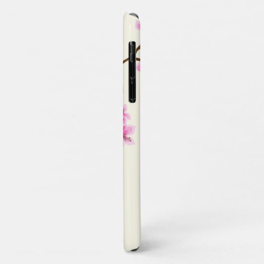 ピンクさくらんぼの花の木 Case-Mate iPhoneケース (裏面/左)