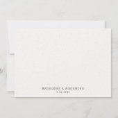 ピンクさくらんぼの花エレガントフローラシ結婚ック サンキューカード (裏面)