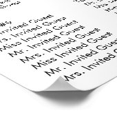 ピンクさくらんぼの花席表 ポスター (角)