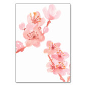 ピンクさくらんぼの花結婚フローラのテーブル番号 テーブルナンバー (裏面)