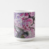 ピンクさくらんぼの花 コーヒーマグカップ (中央)