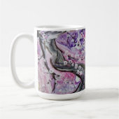 ピンクさくらんぼの花 コーヒーマグカップ (左)