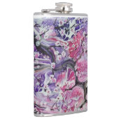 ピンクさくらんぼの花 フラスク (右)