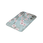 ピンクさくらんぼの花「運命」 バスマット (アングル)