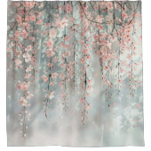 ピンクさくらんぼシャワーカーテン シャワーカーテン (正面)