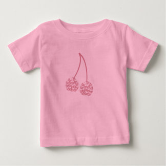 ピンクさくらんぼスカル ベビーTシャツ