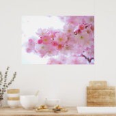 ピンクさくらんぼツリー ポスター (キッチン)