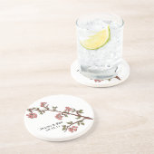 ピンクさくらんぼフラズコパーソナライズされたースター コースター (側面)